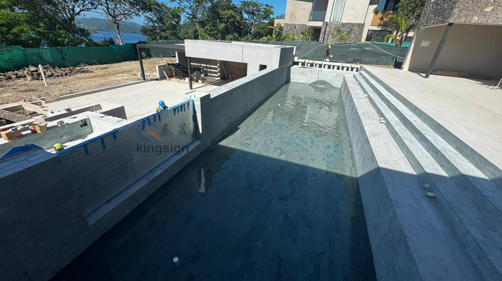 Foaie acrilică cu grosime de 80 mm Kingsign pentru fereastra piscinei