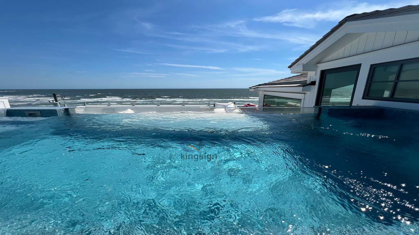 Panoul de bloc acrilic Kingsign pentru fereastra piscinei