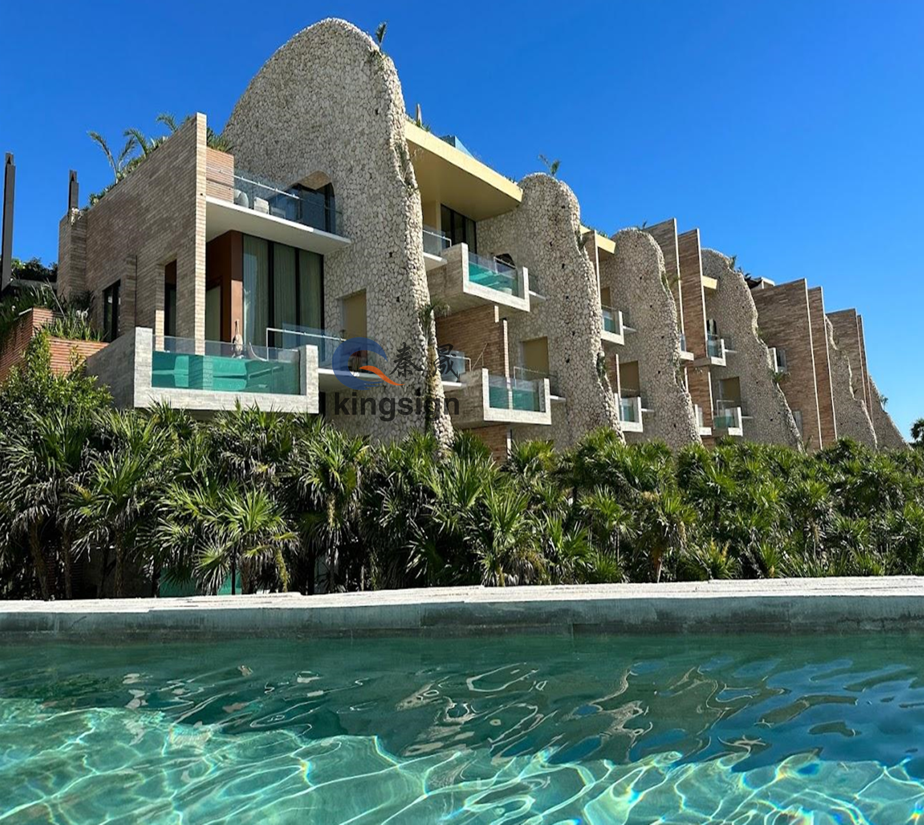 Fereastră și panou de vizualizare din acril Kingsign pentru piscină